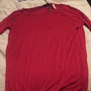 Red long sleeve shirt